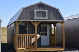 Urethane finish wooden lofted barn cabins for sale or rent to own in Gulfport, MS