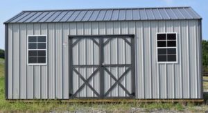 The Z-Metal side style storage sheds for sale in Gulfport, MS by Gulf Coast Buildings