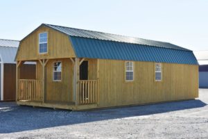 Treated wood siding lofted barn cabins for sale or rent to own in Gulfport, MS