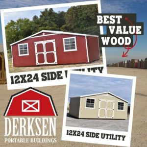 Derksen Buildings Best Value Wood Barns for sale or rent to own in Gulfport, MS