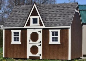 Urethane finished "Victorian" playhouses for sale or rent to own in Gulfport, MS