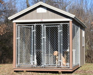 Double Box Portable Dog Kennel Buildings for Sale or Rent to Own in Gulfport, MS