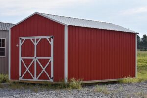 this is a z-metal utility building for sale or rent to own in Gulfport, MS by Gulf Coast Buildings 