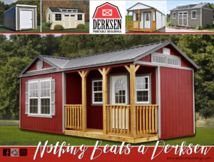 Side style cabins for sale or rent to own in Gulfport, MS by Gulf Coast Buildings