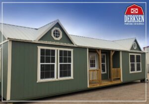 Side style cabins for sale or rent to own in Gulfport, MS by Gulf Coast Buildings