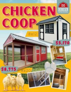 chicken coops for sale or rent to own by Gulf Coast Buildings in Gulfport MS